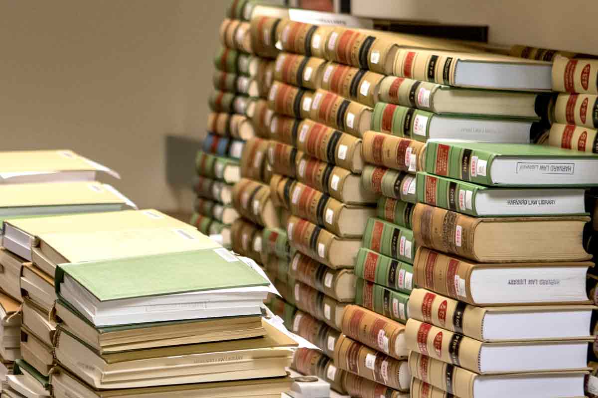 case reporter books in in stacks